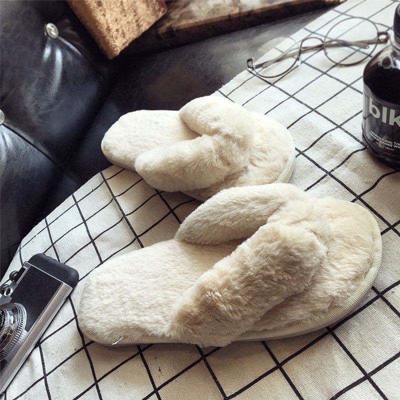 Cross Warm Fluffy Furry Slippe - Mule Slip On review and price