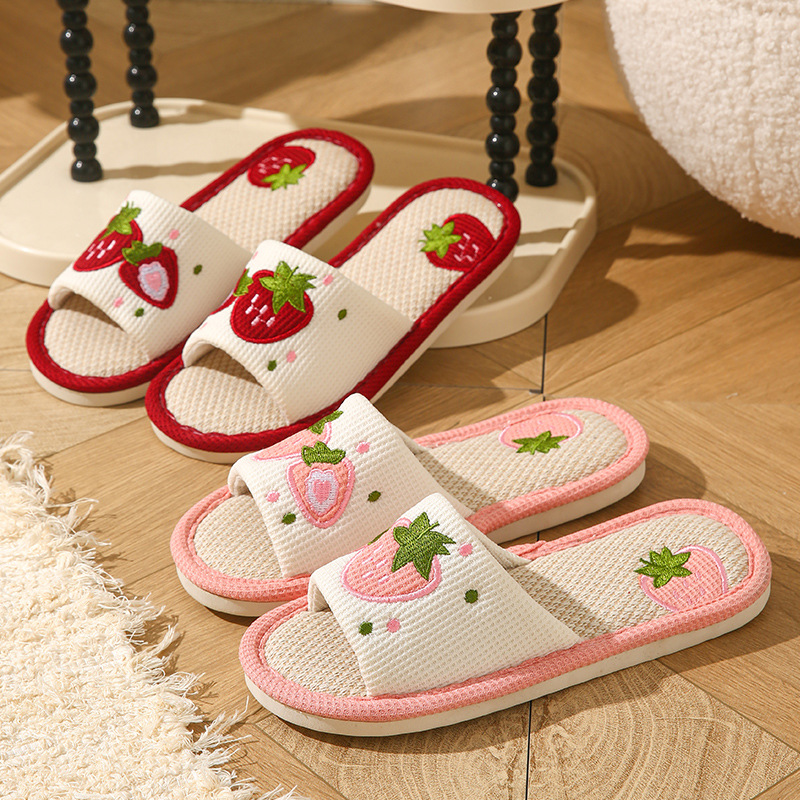Strawberry Linen Women Slipper - Mule Slip On review and price