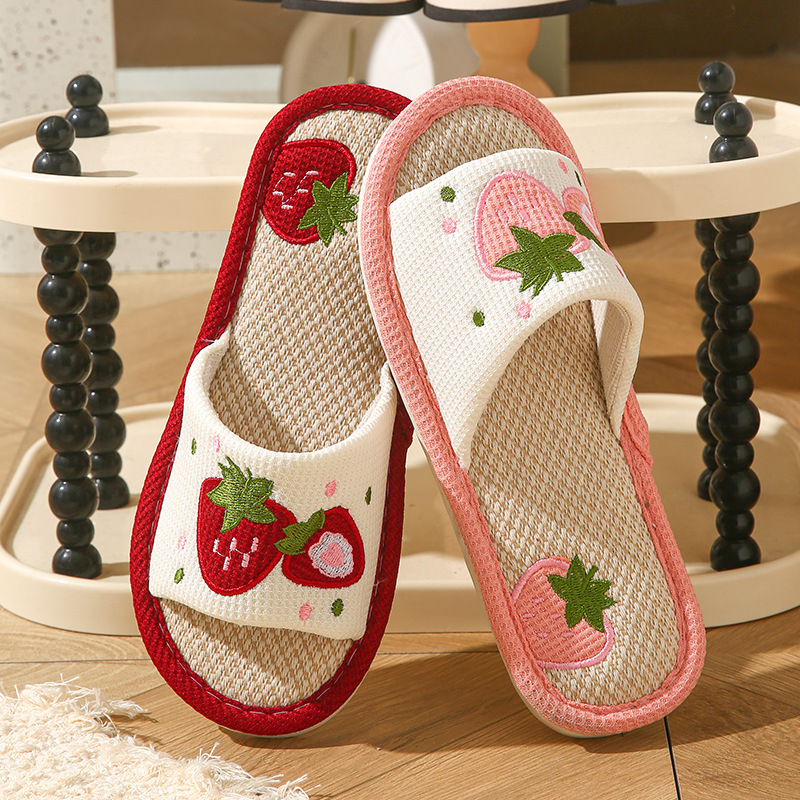Strawberry Linen Women Slipper - Mule Slip On review and price